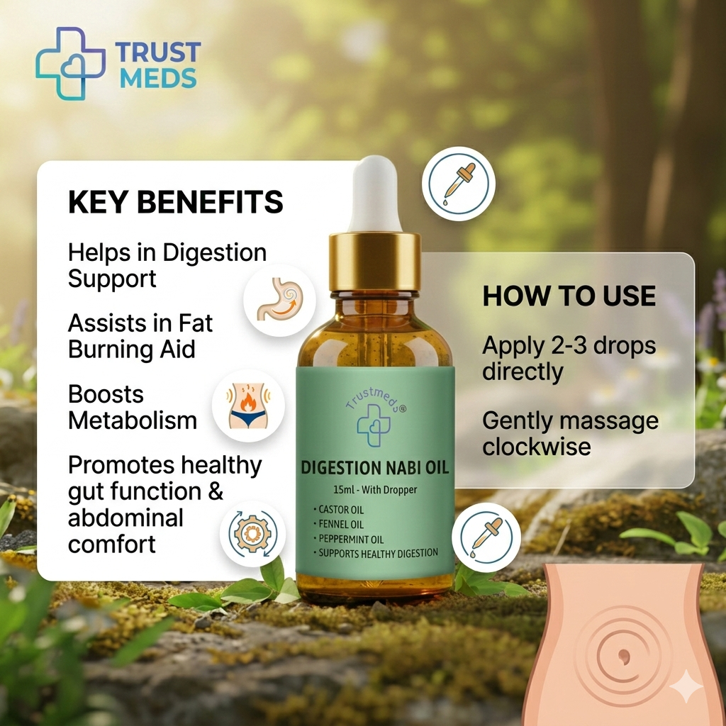 Digestion Nabi Oil with Dropper - 15ml-Belly Button Oil for Digestion & Joint Support view 5